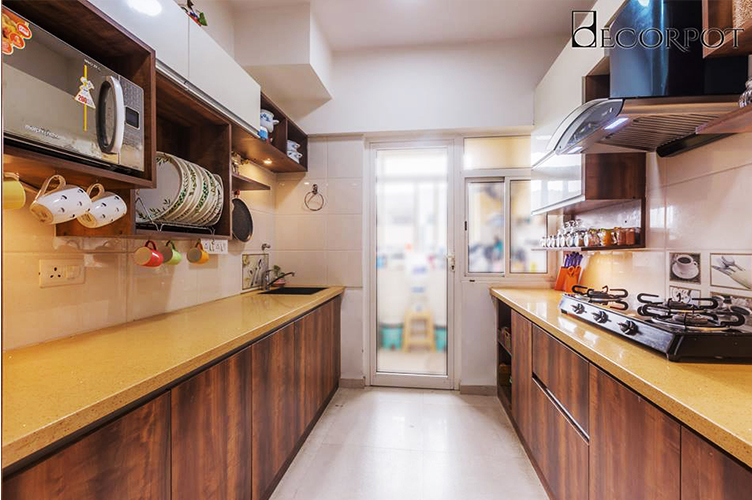 Parallel Kitchen Interior Design-7.Kitchen 2-2BHK, Akshay Nagar, Bangalore
